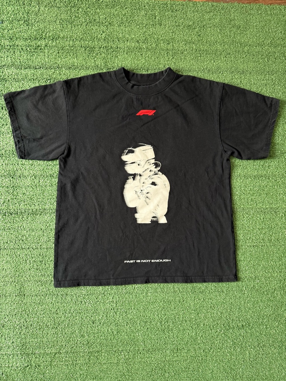 Pacsun X Formula 1 Shirt Mens Black F1 Racing Tee Short Sleeve Crew Medium